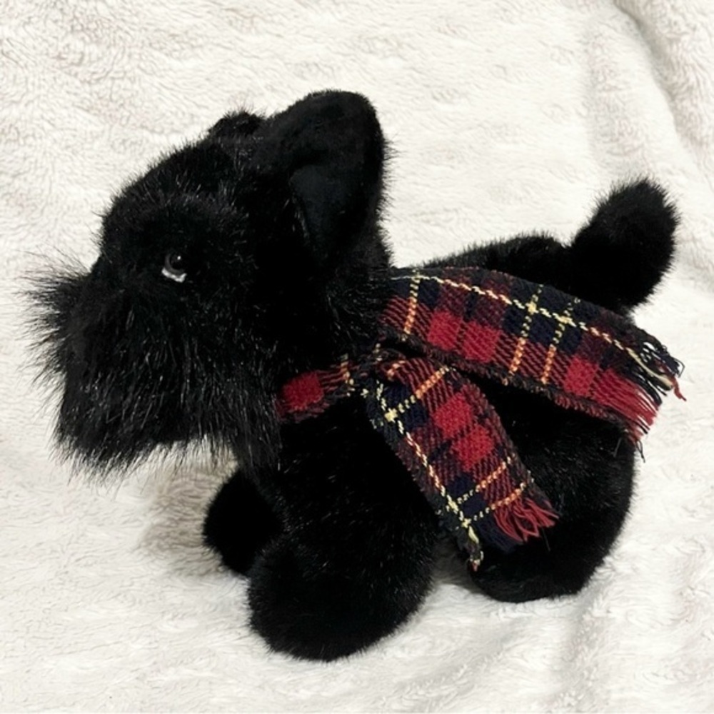 Russ Berrie and Co Vintage 1989 Scottish Terrier Shadow Collector’s Plush Toy